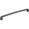 Jeffrey Alexander 12" Center-to-Center Brushed Oil Rubbed Bronze Square Milan 1 Appliance Handle 1092-12DBAC - alternate 1
